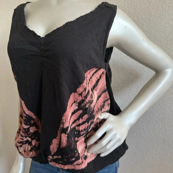 Free People Black Butterfly Top size Small - Picture 2 of 12